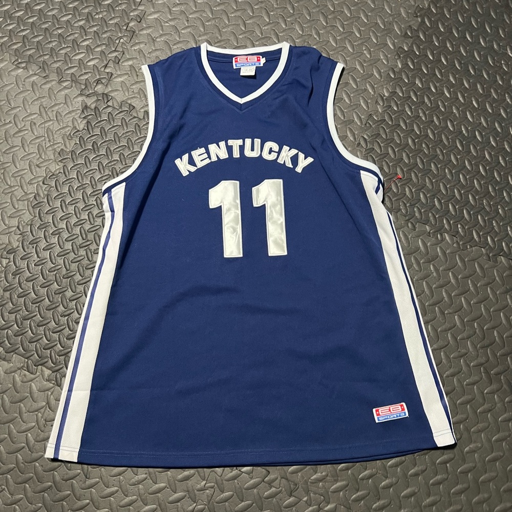 Blue and White Kentucky Basketball Jersey